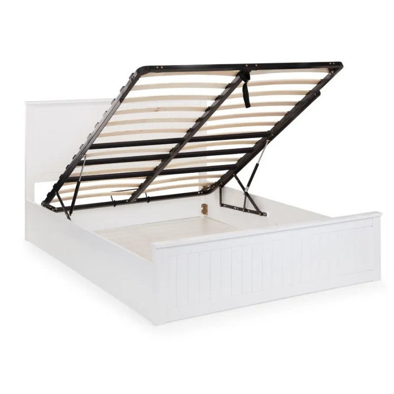 Julian Bowen Maine Double Ottoman Bed Surf White