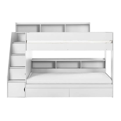 Julian Bowen Camelot Staircase Bunk Bed All White