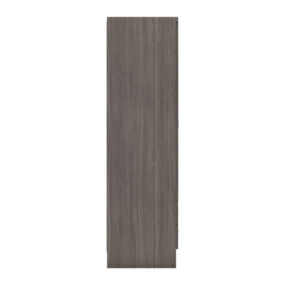 Seconique Nevada 4 Door 2 Drawer Mirrored Wardrobe Black Wood Grain