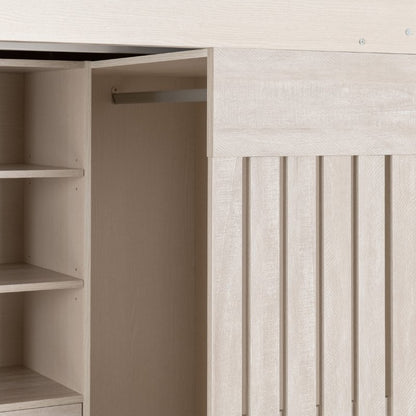 Seconique Jupiter High Sleeper Bed White & Grey