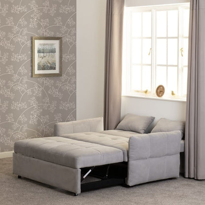 Seconique Chelsea Sofa Bed Silver & Grey
