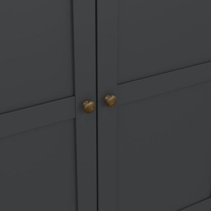 Furniture To Go Paris 4 Doors 2 Drawers Wardrobe Matte Grey