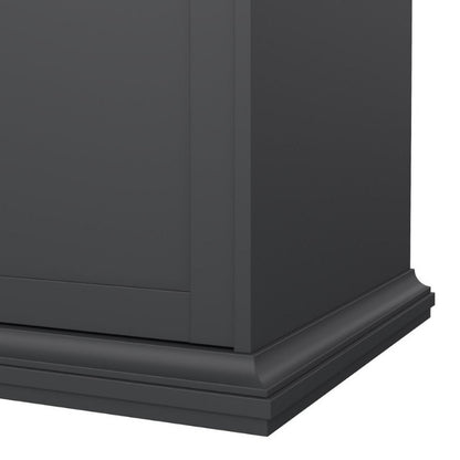 Furniture To Go Paris 4 Doors 2 Drawers Wardrobe Matte Grey