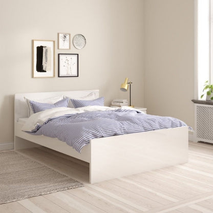 Furniture To Go Naia Double Bed White High Gloss