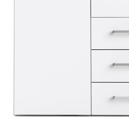 Furniture To Go Space 4 Doors 3 Drawers Wardrobe White