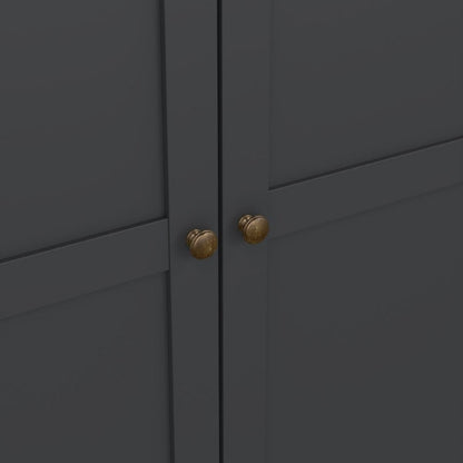 Furniture To Go Paris 3 Door Wardrobe Matte Grey