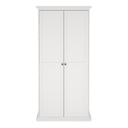 Furniture To Go Paris 2 Door Wardrobe White