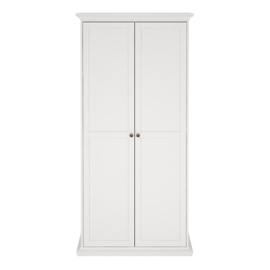 Furniture To Go Paris 2 Door Wardrobe White