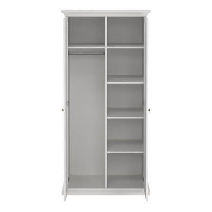 Furniture To Go Paris 2 Door Wardrobe White