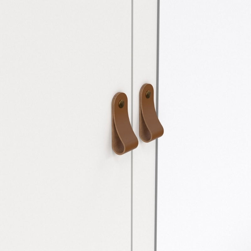 Furniture To Go Barcelona 2 Doors 1 Mirror Door 2 Drawers Wardrobe White