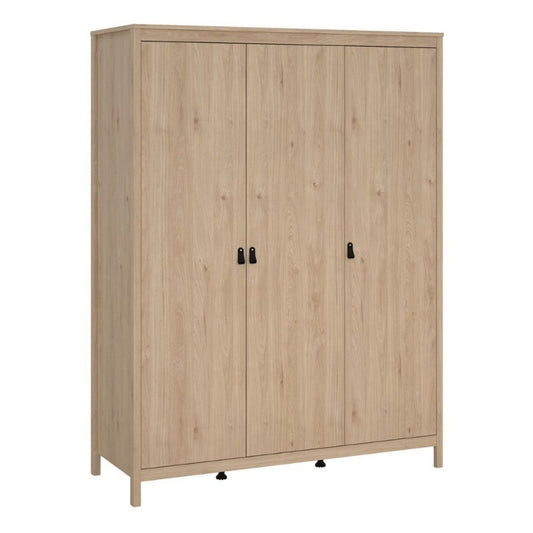 Furniture To Go Barcelona 3 Door Wardrobe Jackson Hickory Oak