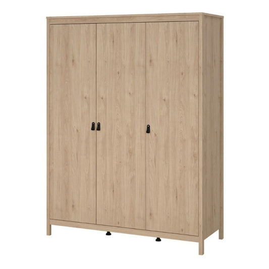Furniture To Go Barcelona 3 Door Wardrobe Jackson Hickory Oak