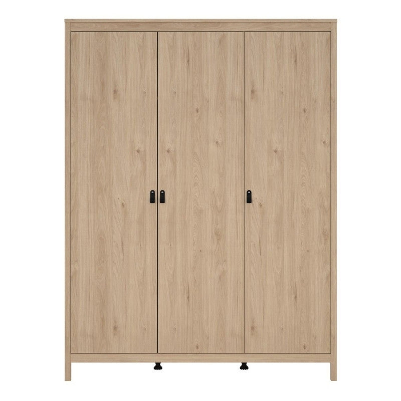 Furniture To Go Barcelona 3 Door Wardrobe Jackson Hickory Oak