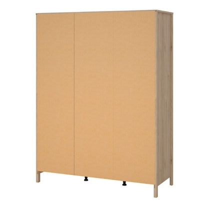 Furniture To Go Barcelona 3 Door Wardrobe Jackson Hickory Oak