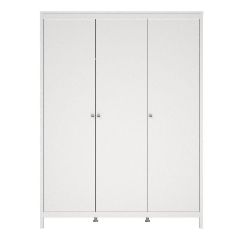 Furniture To Go Madrid 3 Door Wardrobe White
