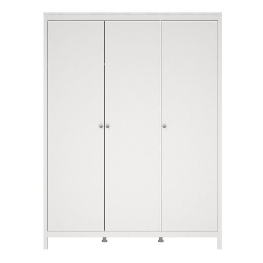 Furniture To Go Madrid 3 Door Wardrobe White