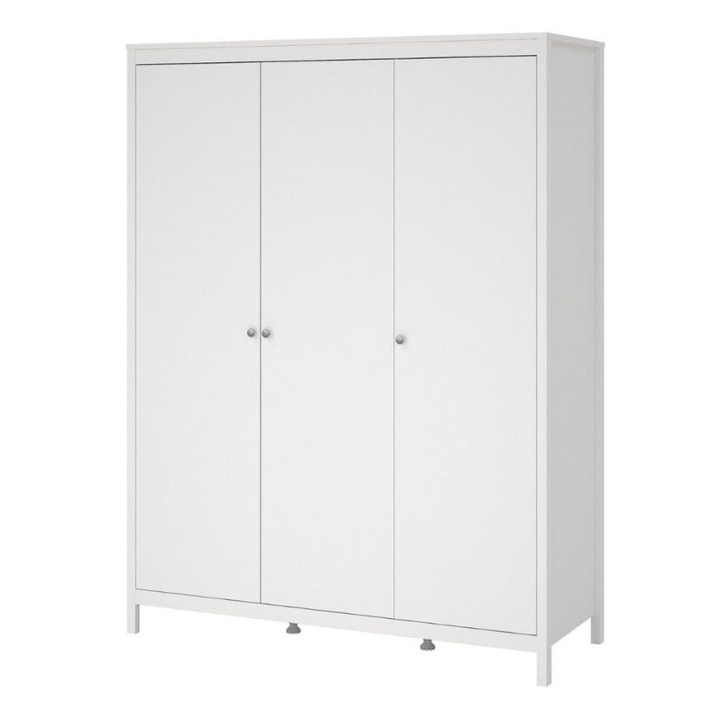 Furniture To Go Madrid 3 Door Wardrobe White