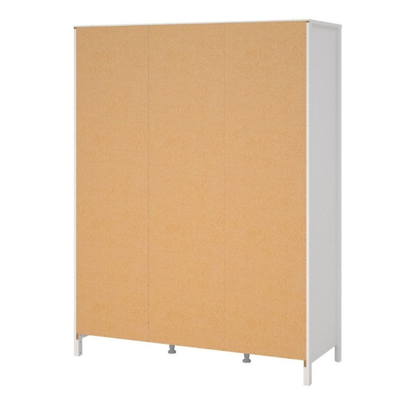 Furniture To Go Madrid 3 Door Wardrobe White