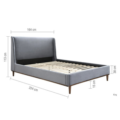 Birlea Lincoln King Bed Grey