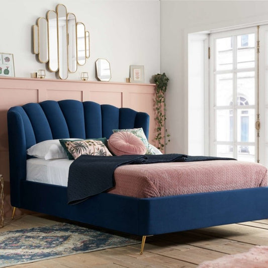 Birlea Lottie Double Ottoman Bed Midnight Blue
