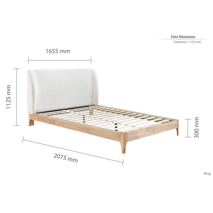 Birlea Halfden King Bed White