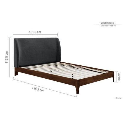 Birlea Halfden Double Bed Grey