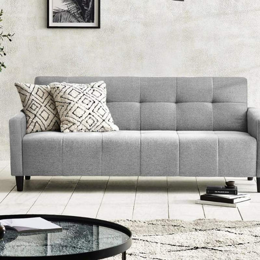 Julian Bowen Alfie 3 Seater Storage Sofabed Grey Linen