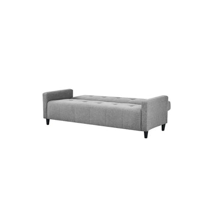 Julian Bowen Alfie 3 Seater Storage Sofa Bed Grey Linen