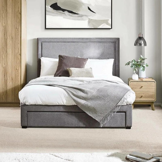 Julian Bowen Mayfair 4 Drawer King Storage Bed Grey