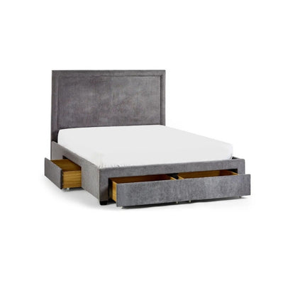 Julian Bowen Mayfair 4 Drawer King Storage Bed Grey