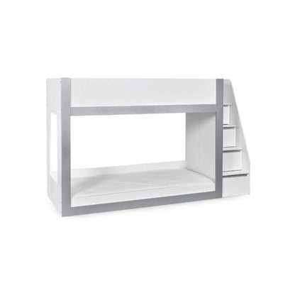 Julian Bowen Gaia Bunk Bed White & Silver