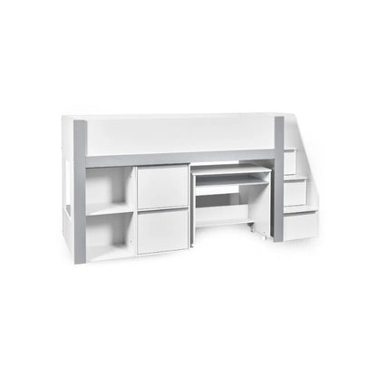 Julian Bowen Gaia Mid Sleeper Bed White & Silver