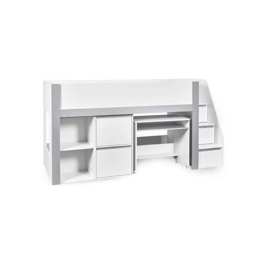 Julian Bowen Gaia Mid Sleeper Bed White & Silver