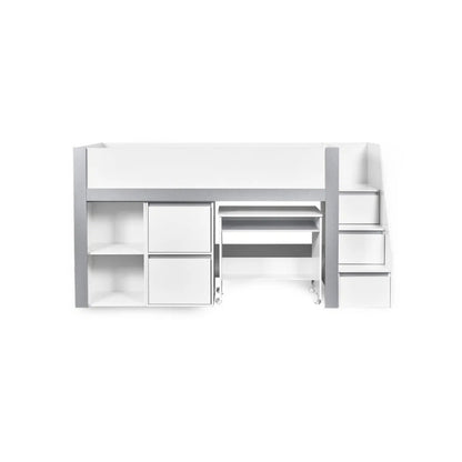 Julian Bowen Gaia Mid Sleeper Bed White & Silver