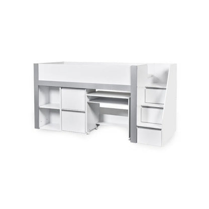 Julian Bowen Gaia Mid Sleeper Bed White & Silver