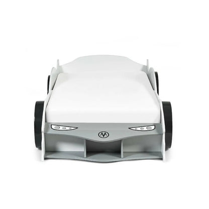 Julian Bowen Storm Racer Car Bed White & Grey