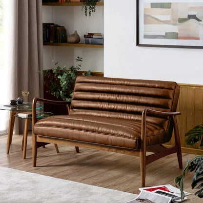 Julian Bowen Marshall 2 Seater Sofa Brown