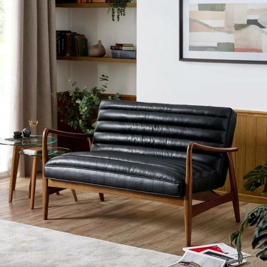 Julian Bowen Marshall 2 Seater Sofa Black