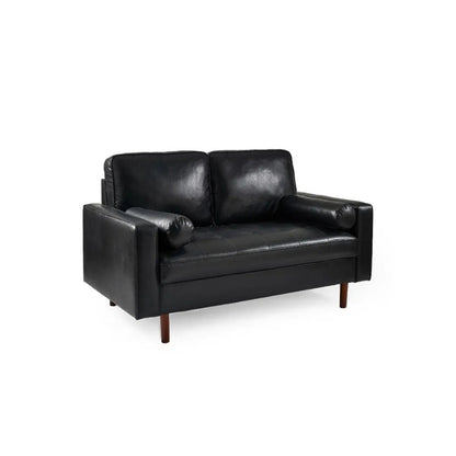 Julian Bowen Henley 2 Seater Sofa With Bolsters Black