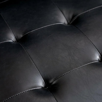 Julian Bowen Henley 2 Seater Sofa With Bolsters Black
