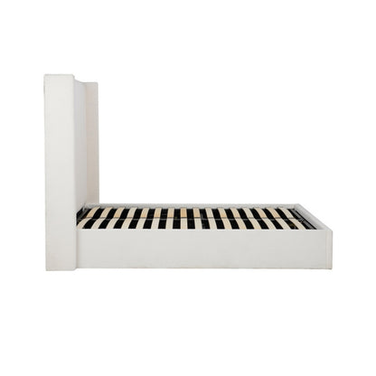 Birlea Maisey Double Ottoman Bed White Boucle