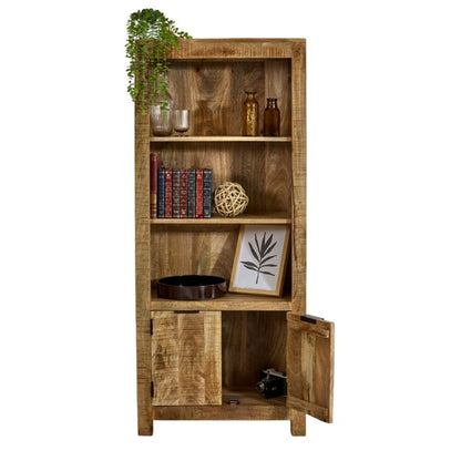 Indian Hub Surrey Solid Wood Bookcase with Doors