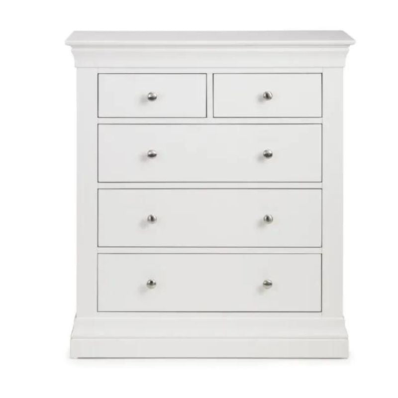 Julian Bowen Clermont 3+2 Drawer Chest White