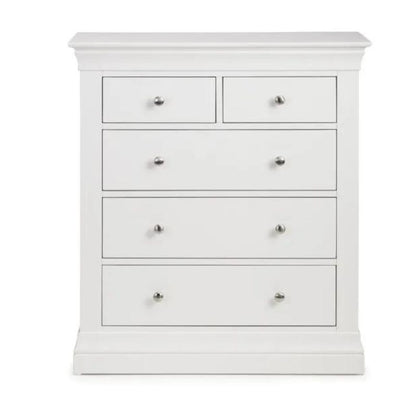 Julian Bowen Clermont 3+2 Drawer Chest White