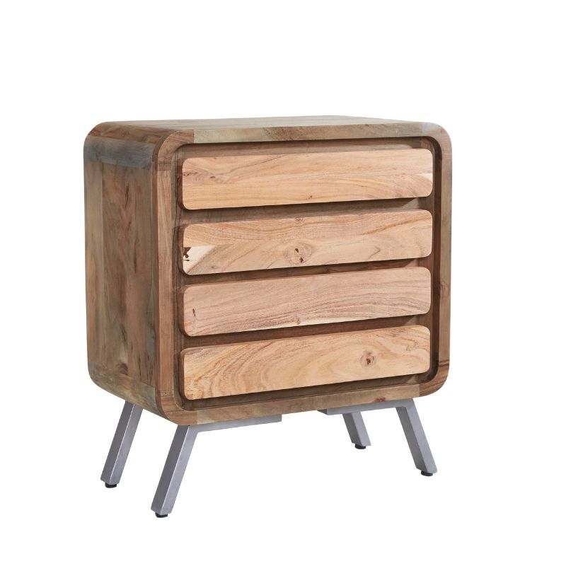 Indian Hub Aspen 4 Drawer Wide Chest