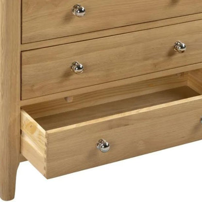 Julian Bowen Cotswold 4+2 Drawer Chest Oak