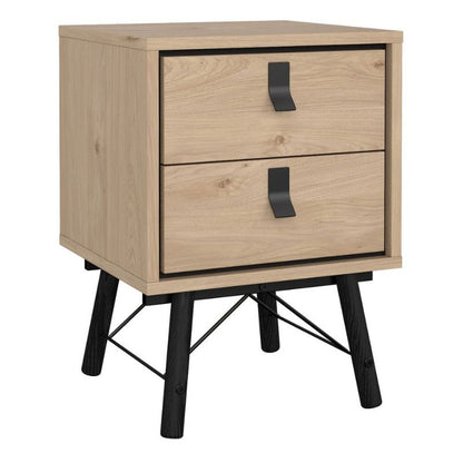 Furniture To Go Ry Package - Wardrobe 3 doors + 3 drawers + Double chest of drawers 6 drawers + Bedside cabinet 2 drawer in Matte White