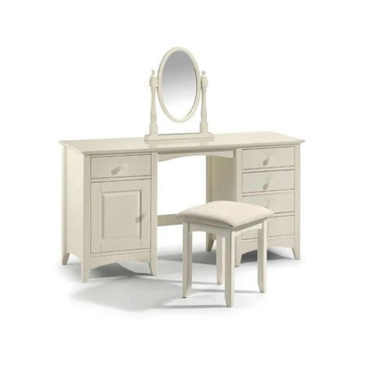 Julian Bowen Cameo Dressing Table Stone White