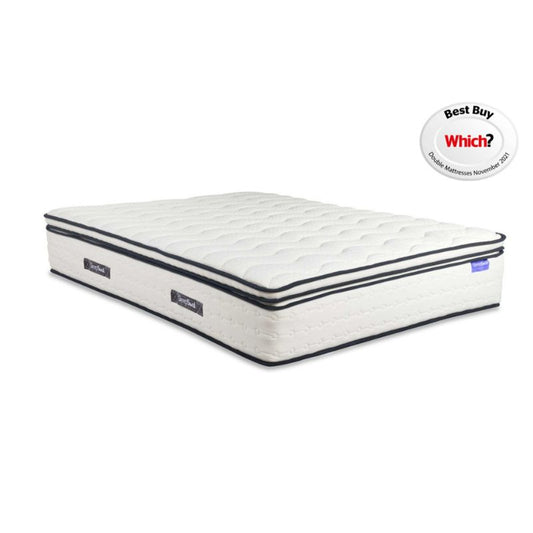 A single-layer foam mattress displayed, showcasing its sleek design and comfort features.