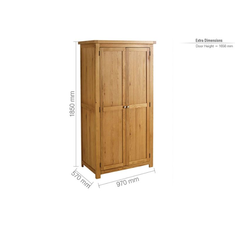 Birlea Woburn 2 Door Wardrobe Oak